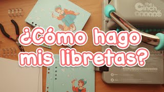 ¿Cómo hago mis libretas 📔  Encuadernación 😊 [upl. by Annwahs]