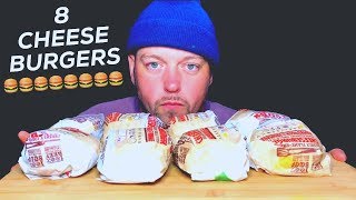 BURGER KING MUKBANG  EIGHT CHEESE BURGERS  STORYTIME [upl. by Ahdar]