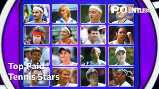 Top Paid Tennis Stars  Pointless [upl. by Nnylyak40]