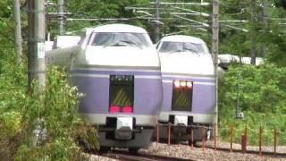 HD カーブを高速通過 振り子特急スーパーあずさ号2 E351系特急電車 [upl. by Behlke]