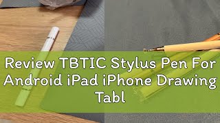 Review TBTIC Stylus Pen For Android iPad iPhone Drawing Tablet Capacitive Touch Screen Pencil [upl. by Arremat]