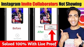 Instagram Invite Collaborators Not Showing  How To Fix Invite Collaborators Option Not Showing [upl. by Thenna]