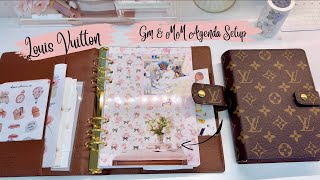 Louis Vuitton GM amp MM Agenda Setup  Chat [upl. by Lehcyar]