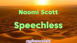 speechless  Naomi Scott from Aladdin Lyrics [upl. by Aynotel]