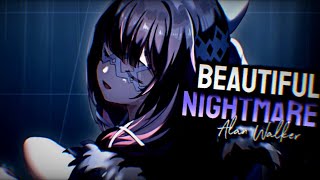 Nightcore  Beautiful Nightmare Lyrics [upl. by Amikay]