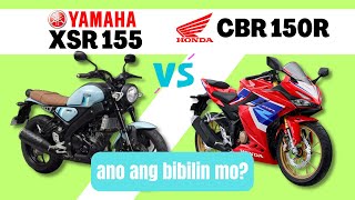 Honda CBR 150R vs Yamaha XSR 155  Side by Side Comparison  Specs amp Price  2023 [upl. by Nhojleahcim]