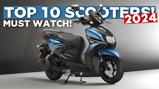 2024 Top 10 Scooters in India Based on Price amp Mileage [upl. by Aleacin]