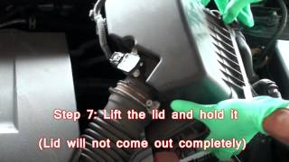 How to Change Engine Air Filter for a 2009 Toyota Corolla [upl. by Nylzzaj]