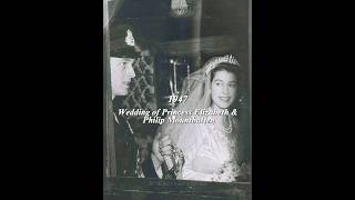 1947 amp 2021 👑 queenelizabeth princephilip britishroyalty britishcrown history thecrown edit [upl. by Ellehcyt120]