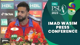 Imad Wasim Press conference  HBL PSL 8  MI2T [upl. by Ylurt]