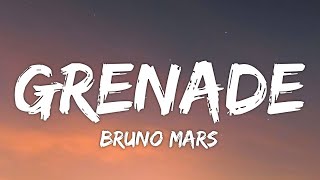 Bruno Mars  Grenade Lyrics [upl. by Lauer190]