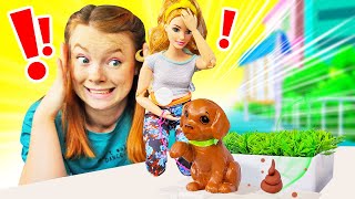 Barbie Video auf Deutsch Marika wünscht sich einen Hund Spielspaß mit Puppen und Irene [upl. by Hugues]