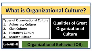 What is Organizational Culture Its Types  Qualities of Great Organizational Culture [upl. by Richel]