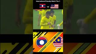 Laos VS Malaysia shorts 2024 football internationalfriendlymatch tier1 harimaumalaya malaysia [upl. by Favata]