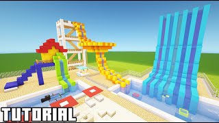 Minecraft Tutorial How To Make A Small Waterpark [upl. by Fayette]