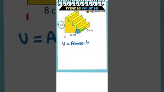 VOLUMEN figura compuesta por PRISMAS maths educacionmatematica begoprofe aprendematematicas [upl. by Jock74]