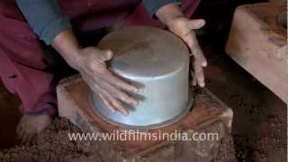 Making utensils with bare hands in Mizoram [upl. by Odnalref]