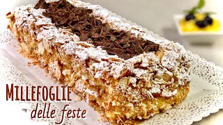 Millefoglie delle feste 🎄 Crema Amarene e Cioccolato [upl. by Hayyim]