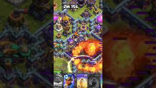 firewall and root Rider attack Clash of Clan clashofclans gaming [upl. by Labors]