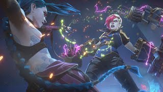 Vi VS Jinx amp Caitlyn VS Sevika Full Fight  Arcane Season 2 [upl. by Ahsikan982]