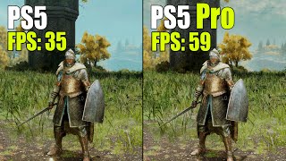 Elden Ring on PS5 vs PS5 Pro Comparison  Graphics Resolution amp FPS Test [upl. by Kaspar202]