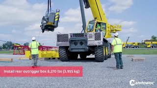 Grove GRT9165 – Quick and easy selfassembling rough terrain crane [upl. by Abixah262]