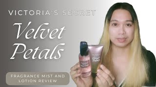 Victorias Secret  VELVET PETALS Fragrance Mist and Lotion REVIEW [upl. by Ylil433]