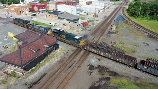 Railfanning Northern Ohio Deshler and CSXs North Baltimore Intermodal Facility [upl. by Jar]