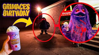 DO NOT ORDER THE GRIMACE SHAKE FROM MCDONALDS AT 3AM OR CURSED GRIMACE WILL APPEAR OMG [upl. by Blanch]