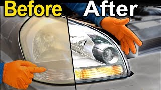 How To Restore Headlights PERMANENTLY  Better Than a BRAND NEW Headlight [upl. by Odlaumor781]