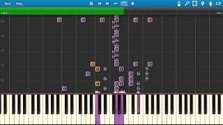 Fantasia  The Sorcerers Apprentice Piano Tutorial  Synthesia [upl. by Shanleigh]