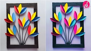 DIY Wall Hanging  Flower Wall Hanging Handmade Paper Wall Hanging  Easy Craft [upl. by Hawthorn]