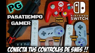 COMO CONECTAR control de SNES y NES a Nintendo Switch 2020 [upl. by Nylirret]