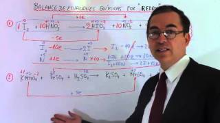 Balanceo de ecuaciones químicas por REDOX Número 1 [upl. by Lomasi]