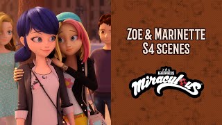 Miraculous Ladybug  Zoe amp Marinette scenes s4 [upl. by Lerrad52]