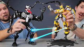 Venom VS Bumblebee – DIY Crafting Challenge ⚔️💥 Transformers Battle Begins [upl. by Aridan]