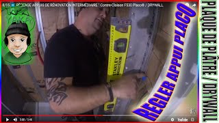 815 ⏩ 2 METHODES de RÉGLAGE dAPPUIS DE RÉNOVATION INTERMÉDIAIRE Placo® contrecloison DRYWALL [upl. by Shermy318]