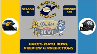 Dukes Mayo Bowl Preview amp Predictions  Country Roads Webcast [upl. by Naid705]