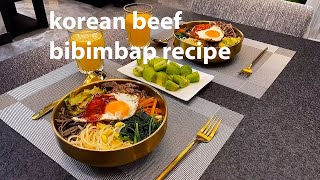 Korean beef bibimbap recipe  Easy korean beef bibimbap recipe [upl. by Whitten]