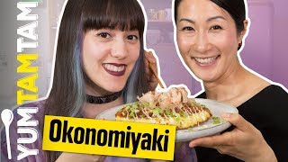 Japanische Okonomiyaki  Mit Kaoru Iriyama  yumtamtam [upl. by Arliene103]