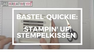 1 BastelQuickie Stampin up Stempelkissen [upl. by Mellar]