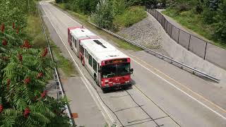 Busses on the Barrhaven Southwest Transitway [upl. by Rovit715]