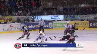 GotteronKloten 11 4 Sek vor Schluss Julien Sprunger [upl. by Alliuqet675]