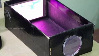 Making HD Film Projector using Smartphone amp Shoe Box at Home [upl. by Brenk]