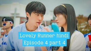 Lovely runner Hindi dubbedEpisode 4part 4 kdrama lovelyrunner lovelyrunnerhindidubbed bts v [upl. by Rosenberger]