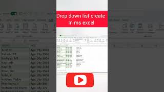 Excel DropDown Lists  The Ultimate Guide short excel [upl. by Esorrebma]