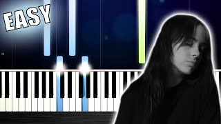 Billie Eilish  No Time To Die  EASY Piano Tutorial by PlutaX [upl. by Negiam]