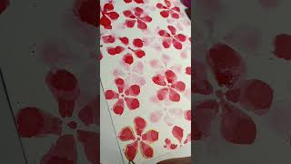 Periwinkle flower painting🌸❇️ art diy craft painting shorts viralvideo [upl. by Harima]