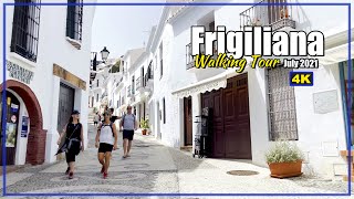 🚶‍♀️ FRIGILIANA Málaga SPAIN 🚶  Spanish Village Walking Tour 4K [upl. by Hett]