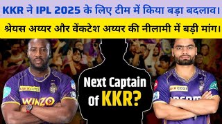 KKR ने रिलीज किए बड़े नाम जानें किसकी लगेगी सबसे ऊंची बोली [upl. by Cy]